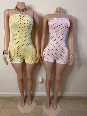 POLKA DOTS TUBE ROMPER
