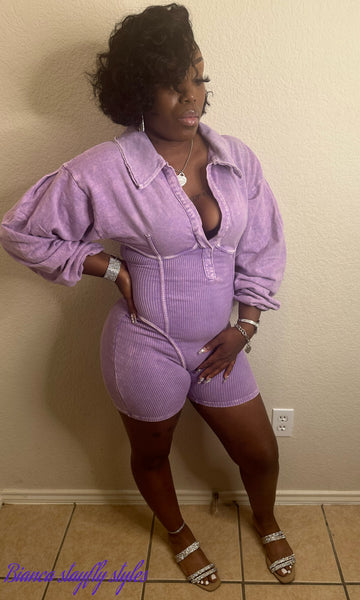 Purple Rain Romper